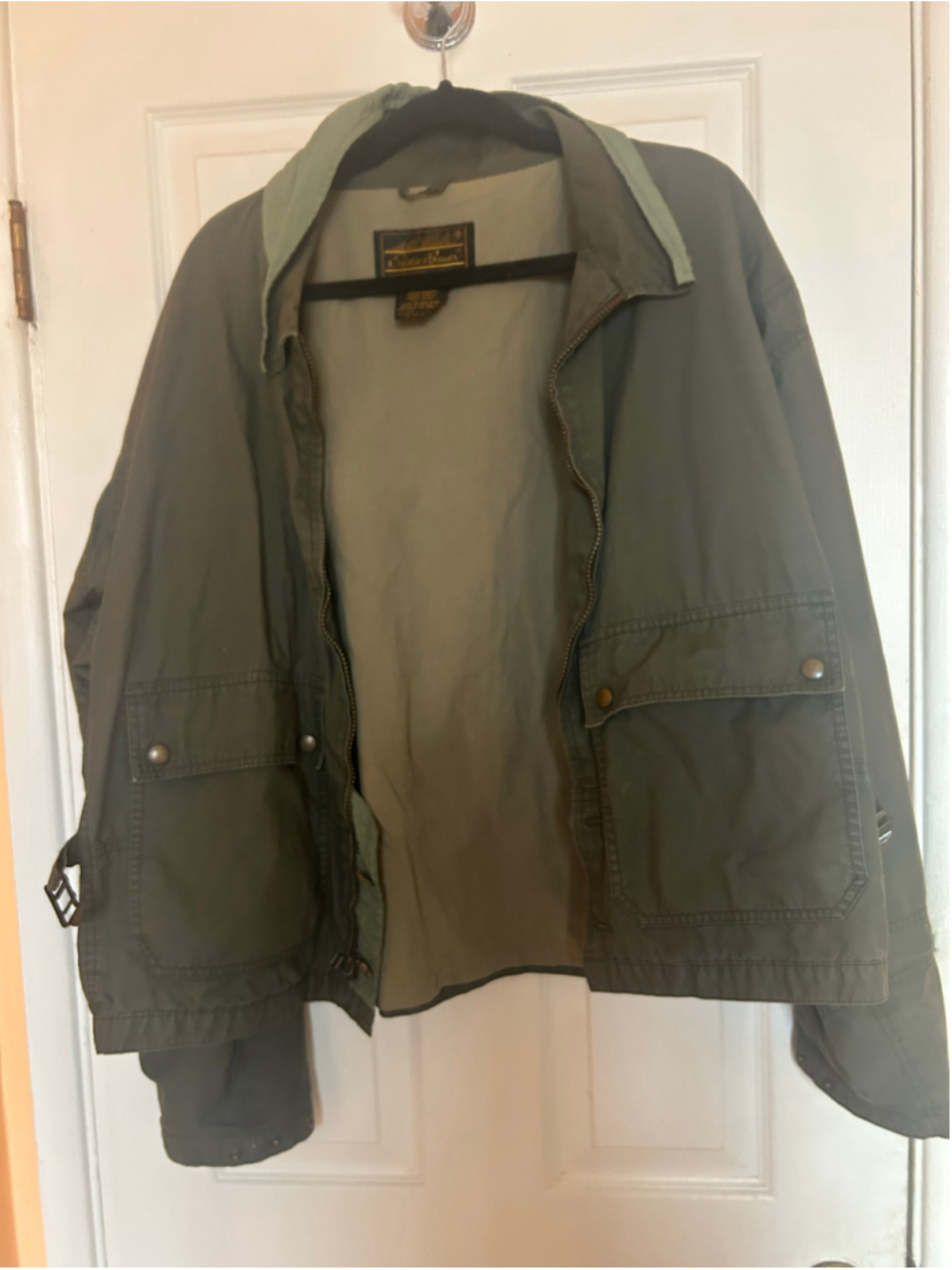 Men's Eddie Bauer Olive Lightweight Shirt Jacket Size XL